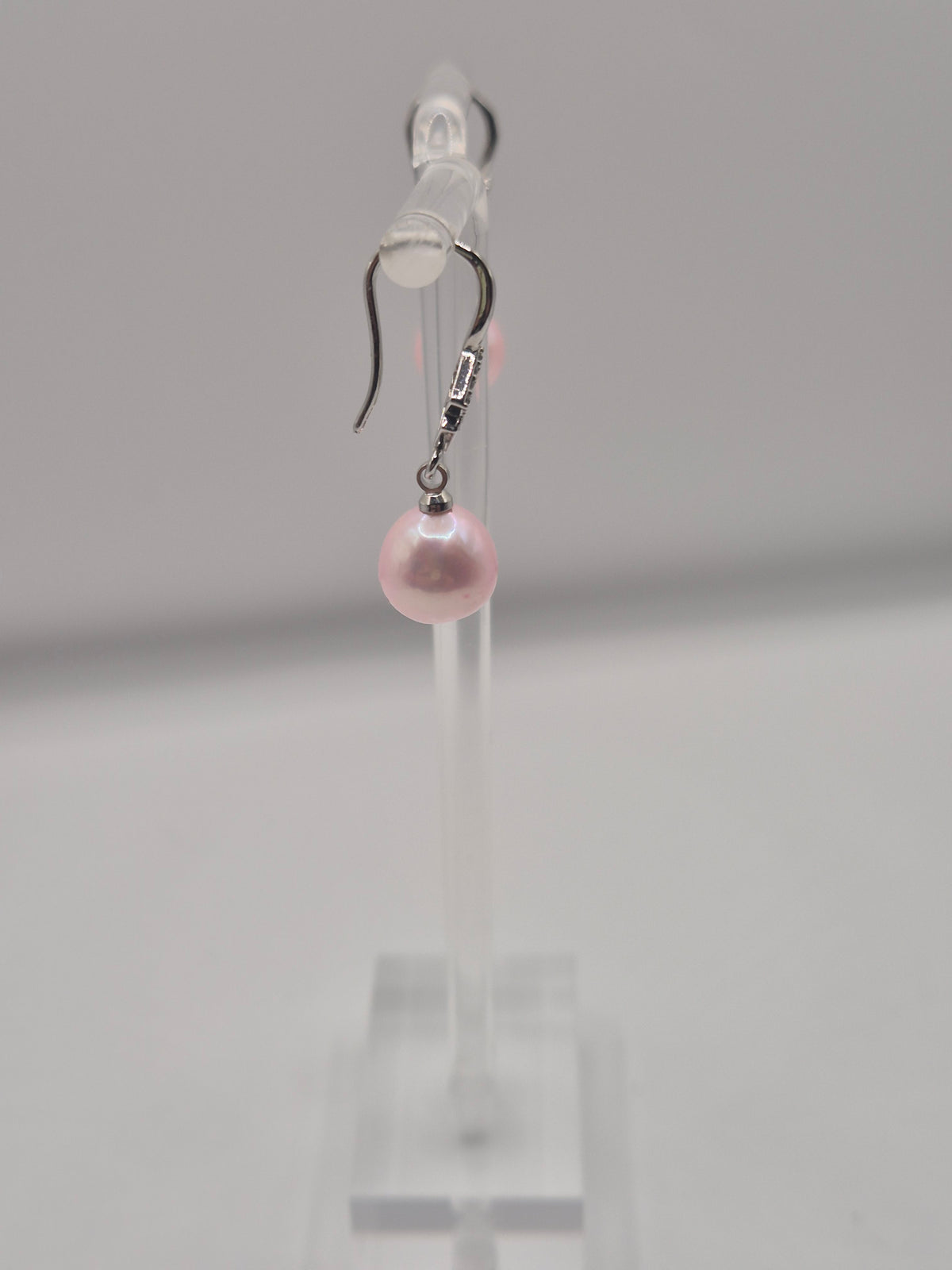 Sparkle Pink Edison Pearl Dangle Earrings