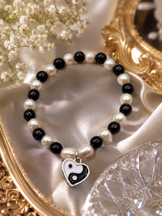 Yin Yang Kids Pearl & Bead Bracelet