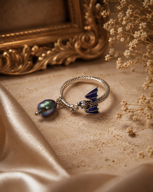 Dreamy Dragon Pearl Ring