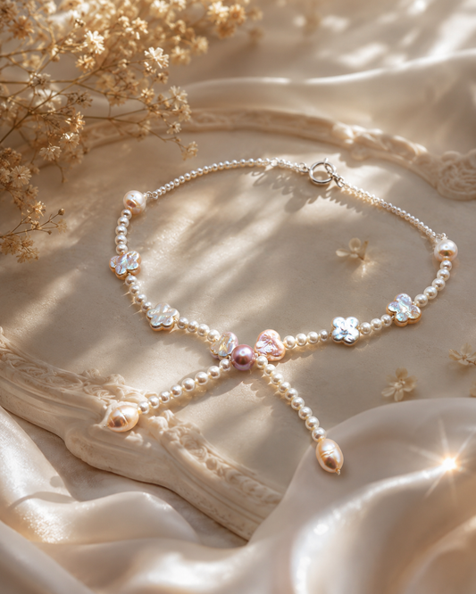 Lovers Bloom Pearl Necklace