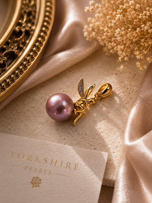 Golden Pixie Edison Pearl Pendant