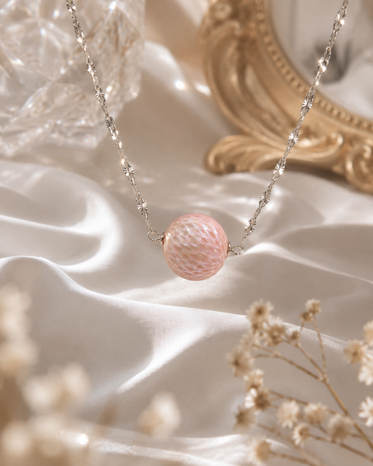 Silver Whisper XL — Dragon Carved Extra Large Edison Pearl Necklace