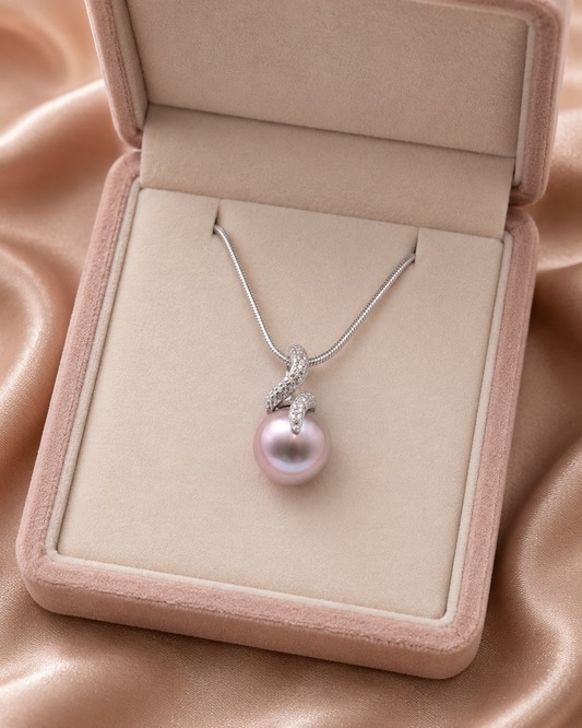 Elegant Cascade Edison Pearl Pendant