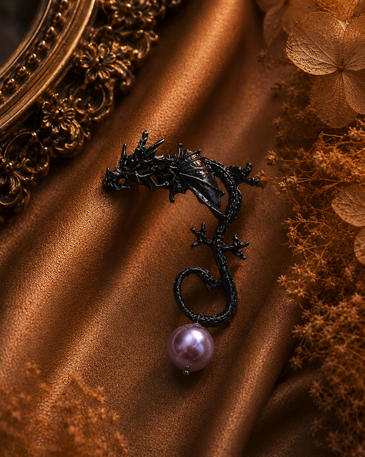 The Dragon Ear Cuff with Edison Pearl