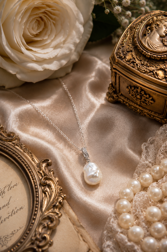 Simple King Pearl Drop Pendant with Universal Clasp