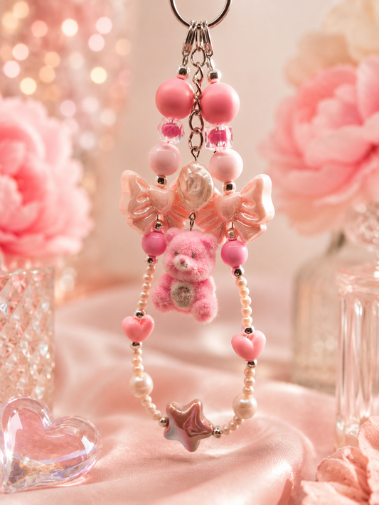 Pretty in Pink Care Bear Bag Charm
