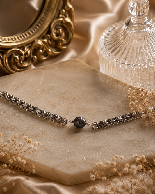 Black Tahitian Chainmaille Bracelet