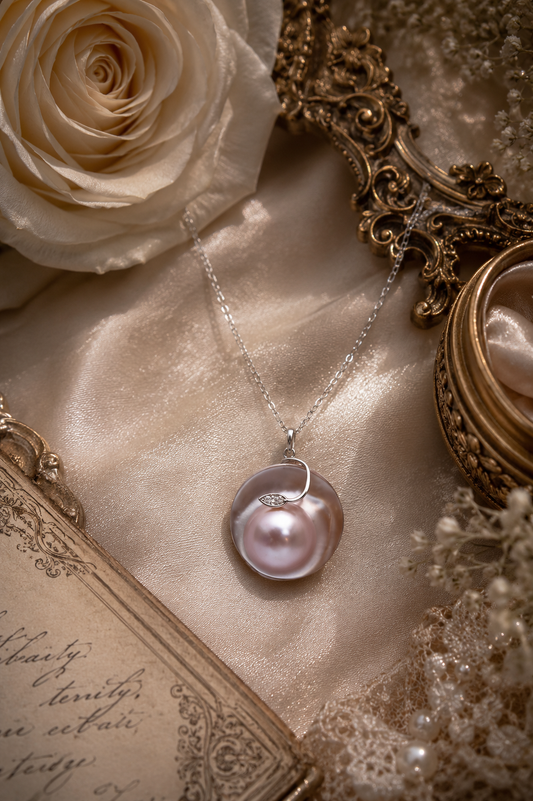 Peach Mabe Pearl Pendant