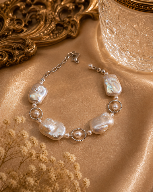 The Luxury Multiple Pearl Bracelet — Square, Baroque & Mini Pearls