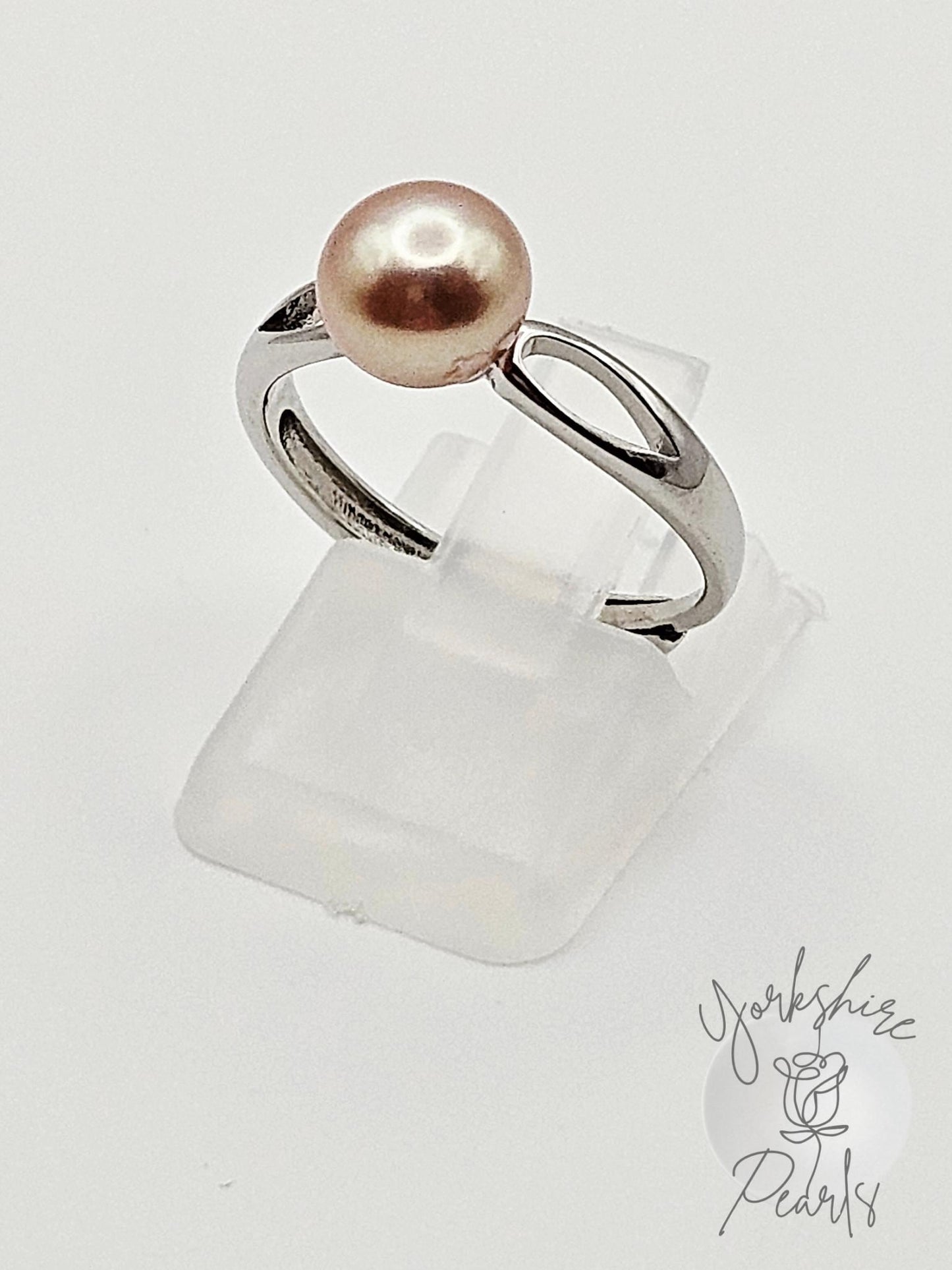 S925 Adjustable Seedless Pearl Ring