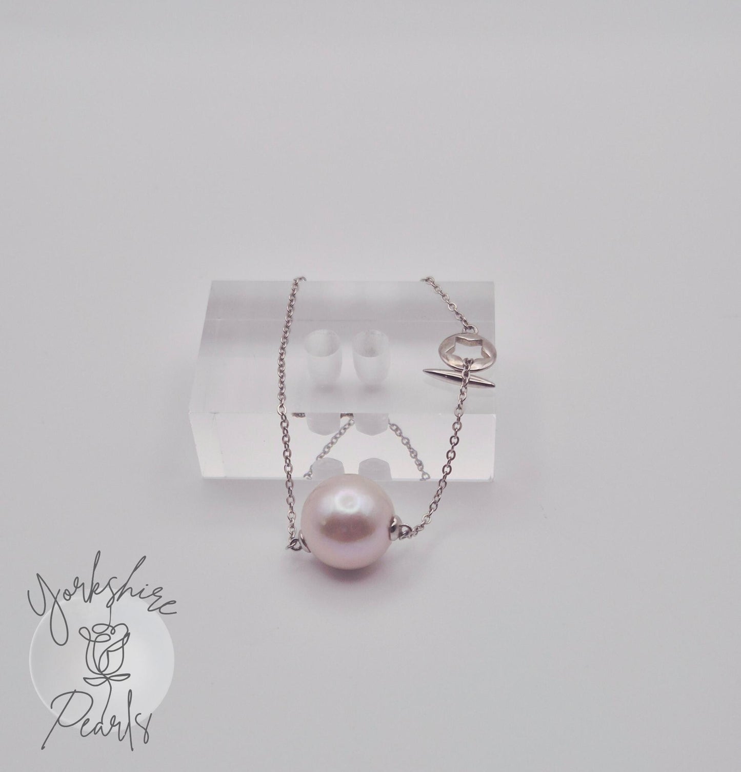 Edison Pearl & Star Charm Sterling Silver Bracelet
