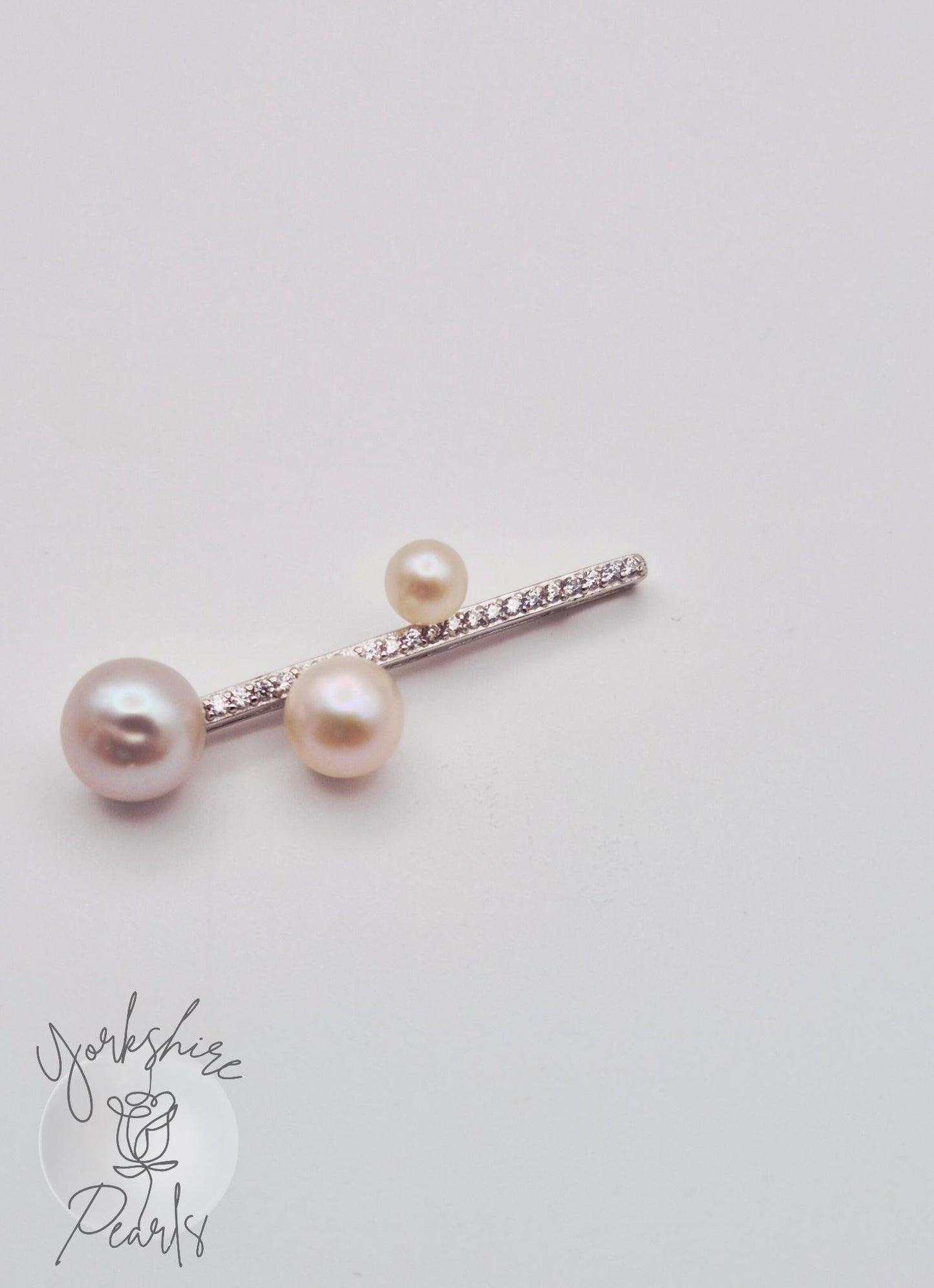 Triple Saltwater Pearl Minimalist Sterling Silver Pendant