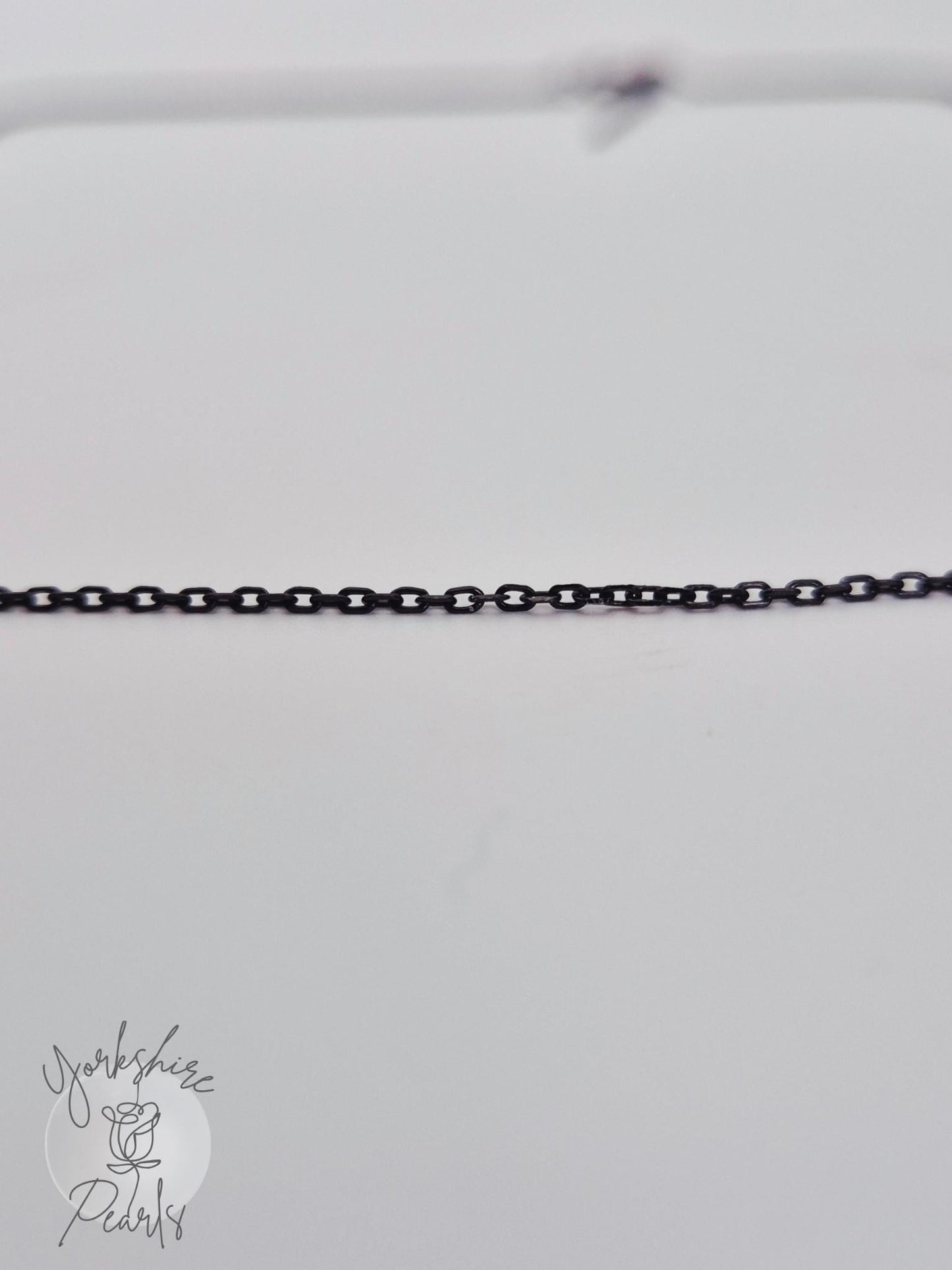 S925 Black 18 inch Chain