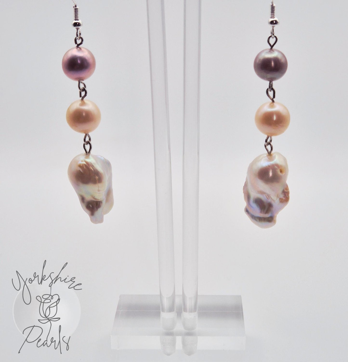 Edison And King Pearl Drop Necklace and Earring Set