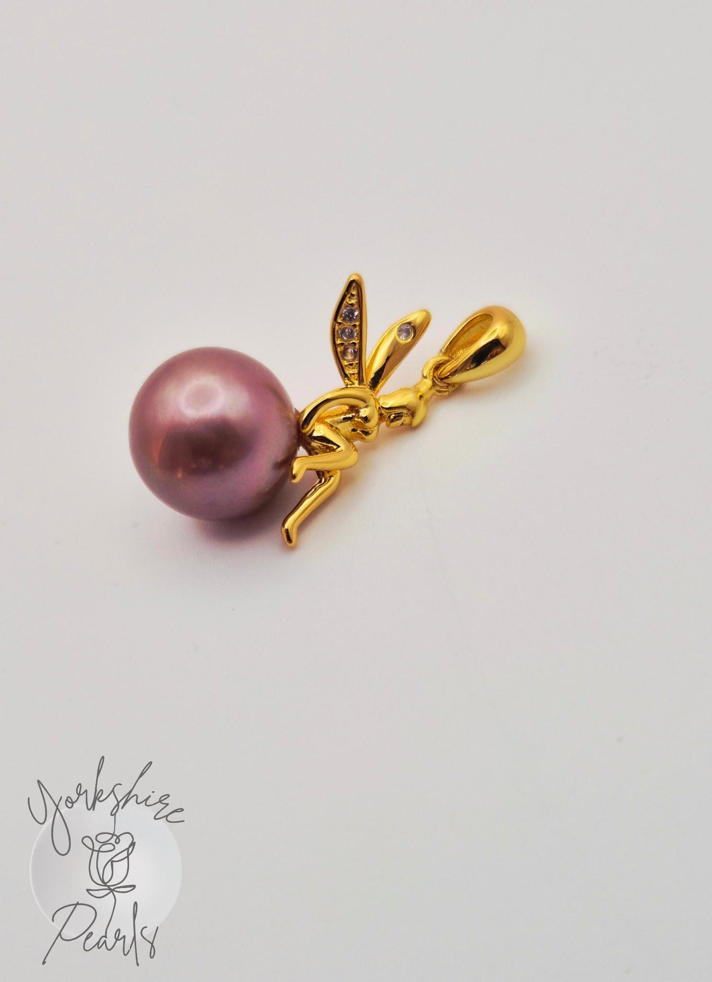 Golden Pixie Edison Pearl Pendant