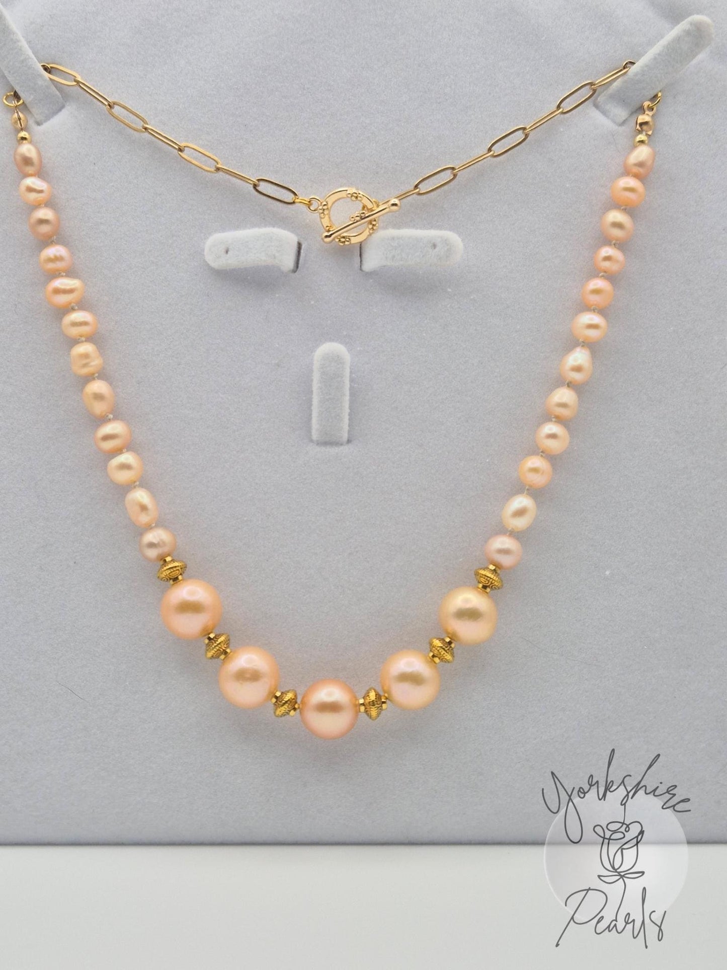Golden Dawn Full String Pearl Necklace