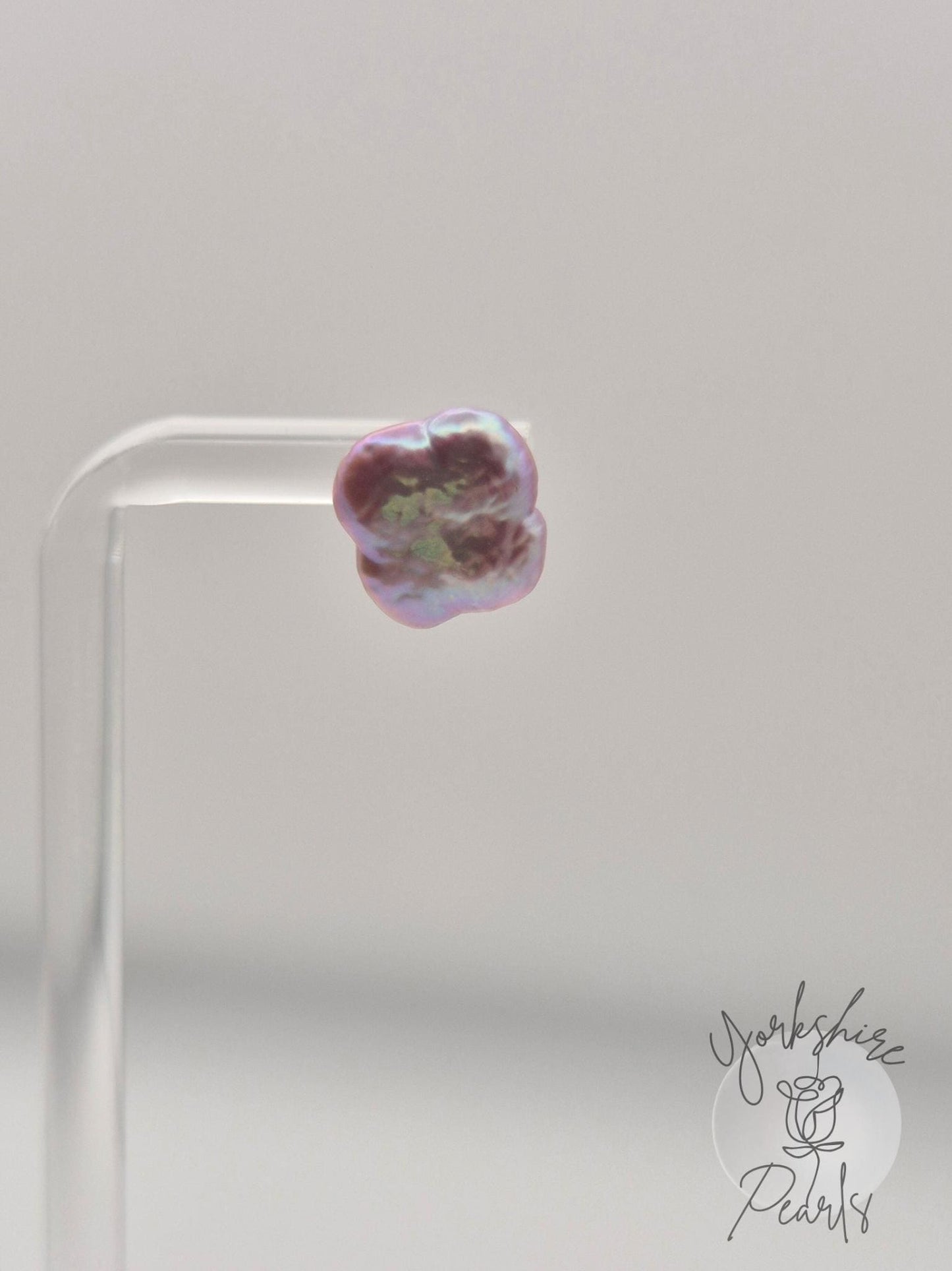 S925 Clover Pearl Stud Earrings