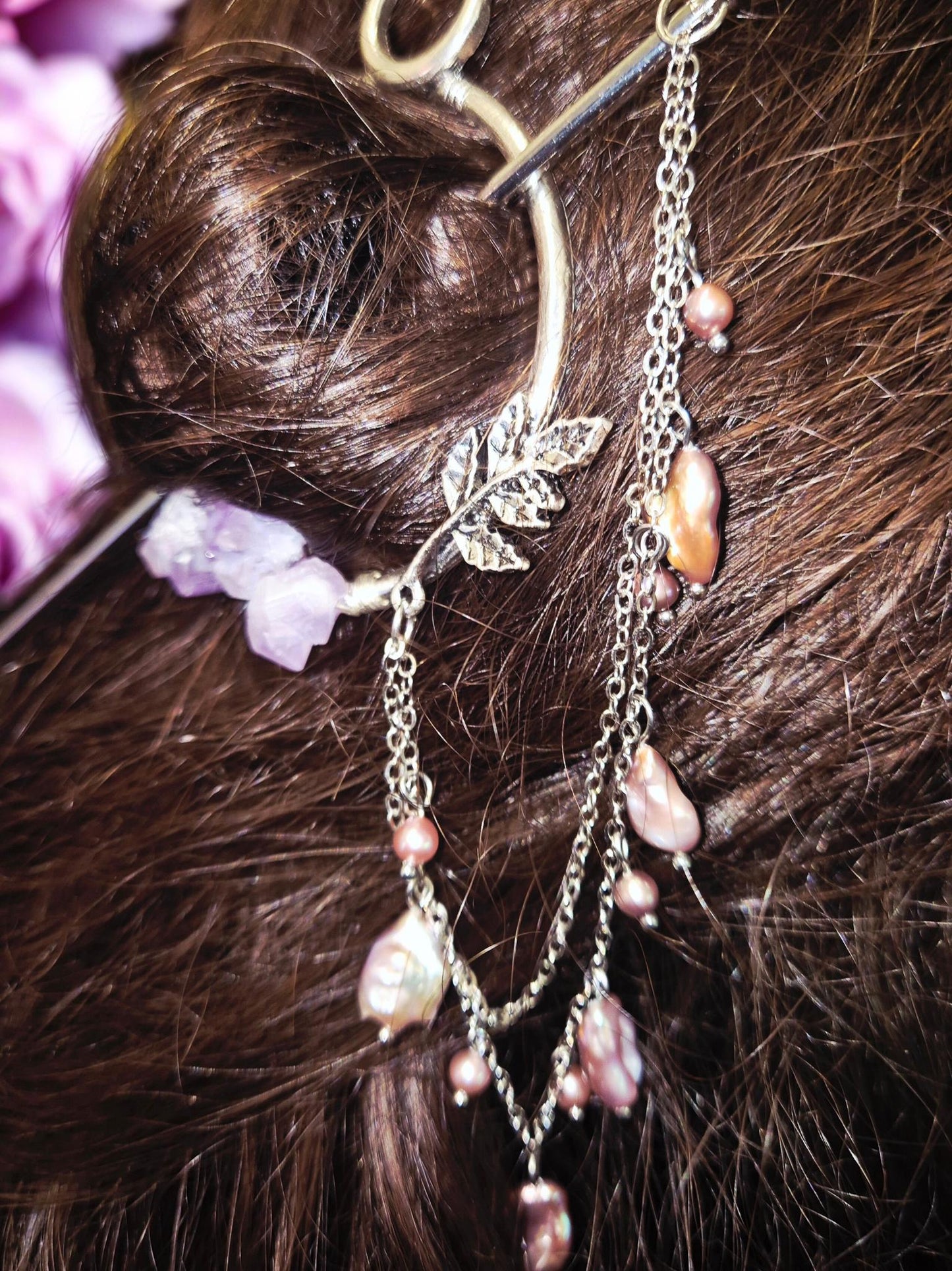 The Crystal Pearl Hair Pin