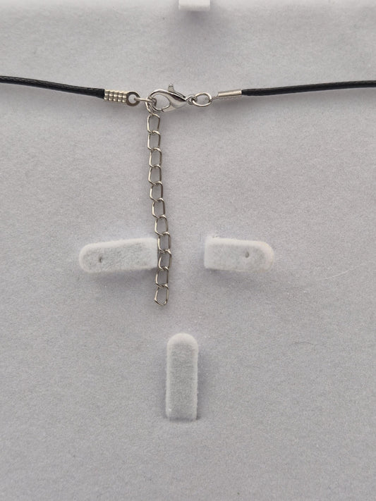 Black Waxed String Necklace