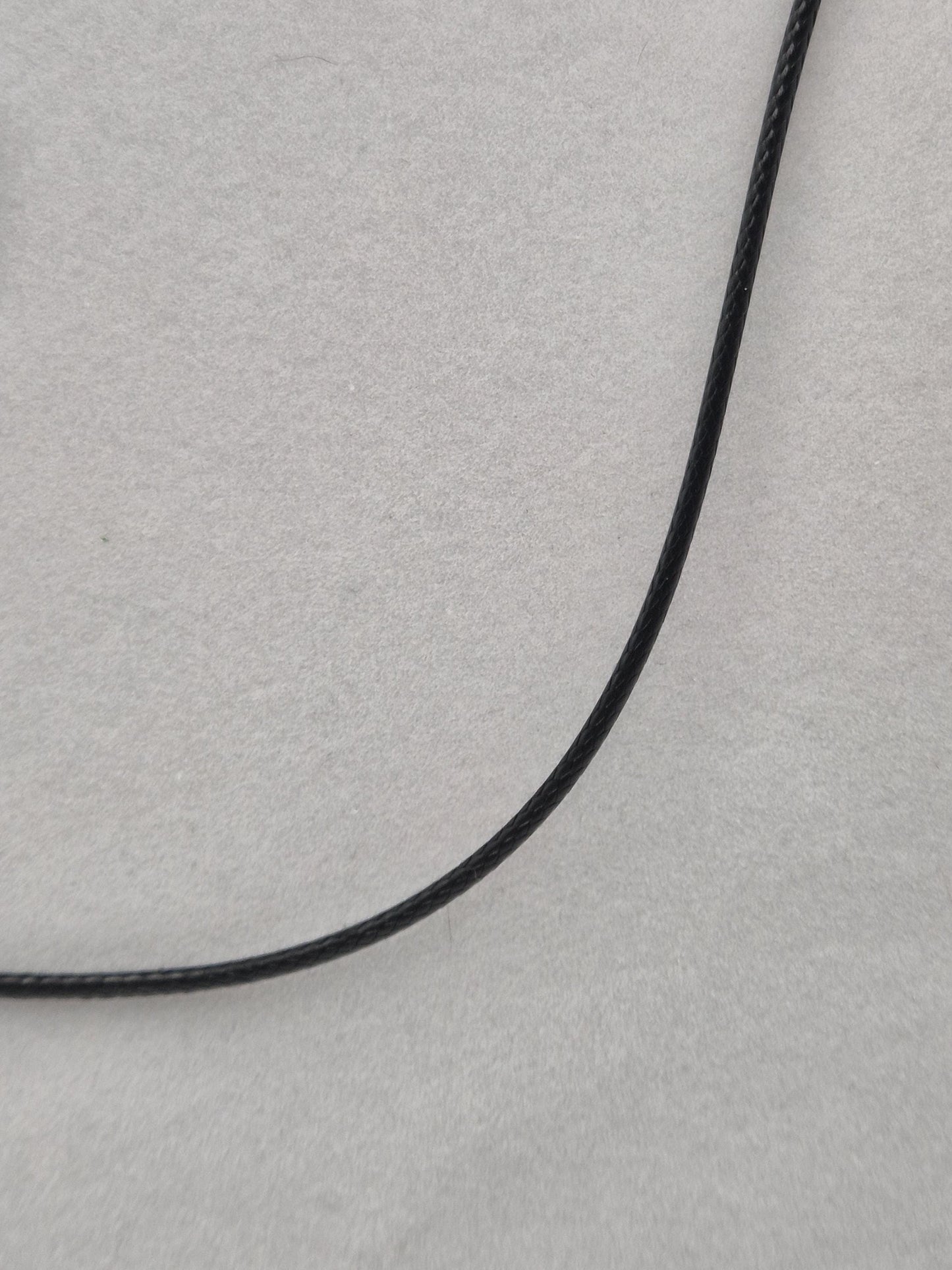 Black Waxed String Necklace