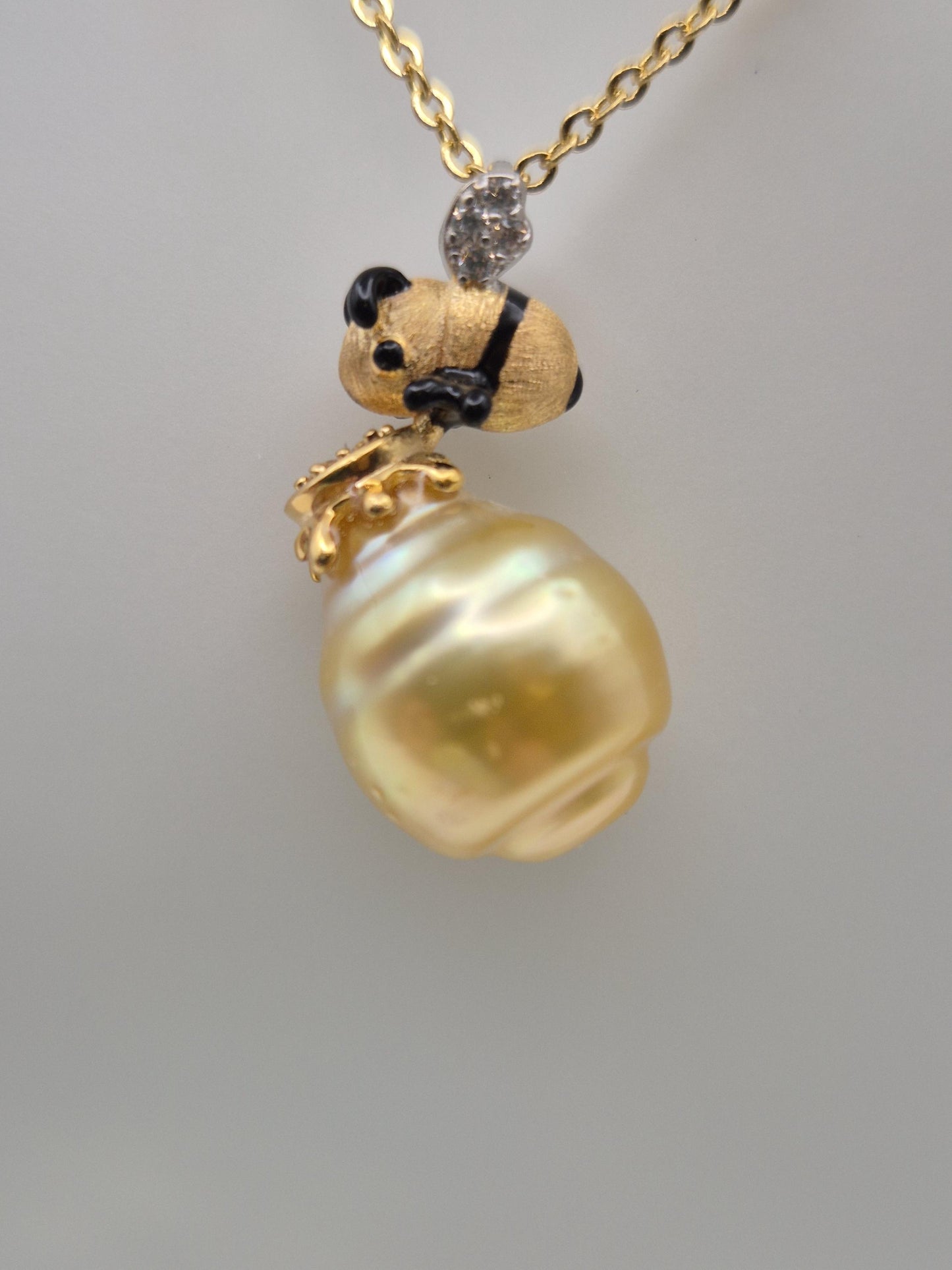 Southsea Golden Honeypot Bee Pendant