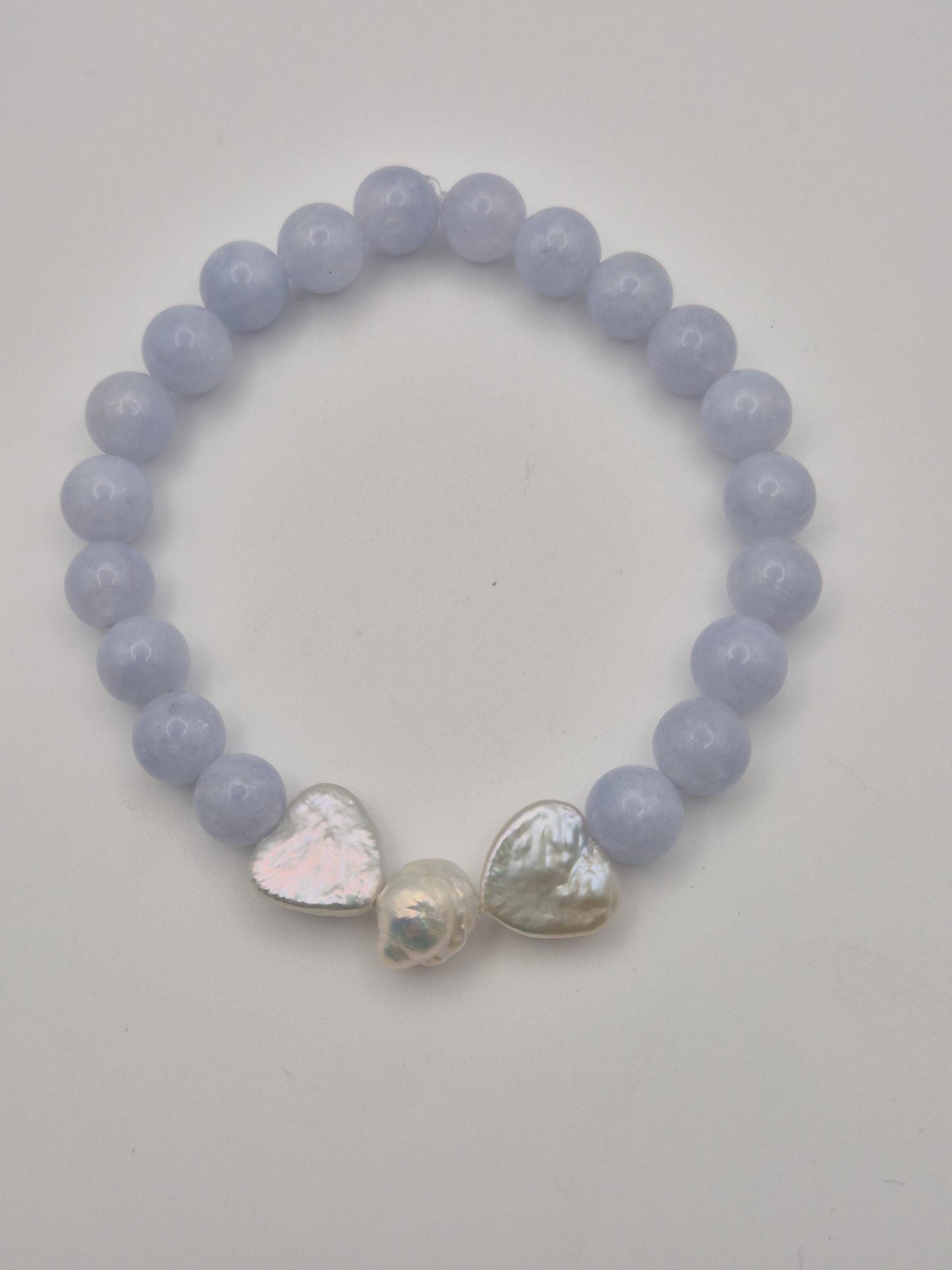 Aquamarine & Pearl Bracelet