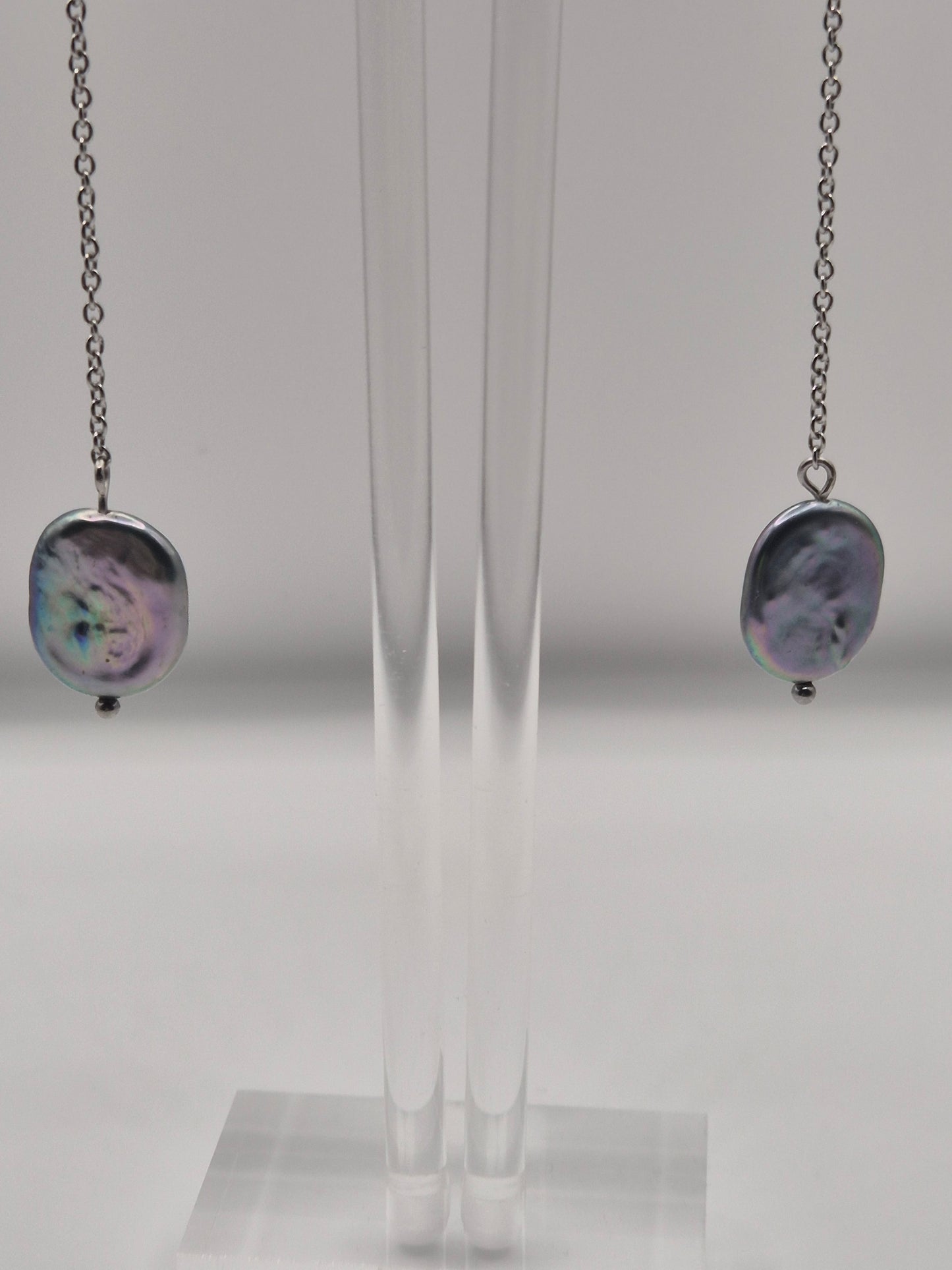 Petite Dragon Earrings with Removable Pearl Dangle
