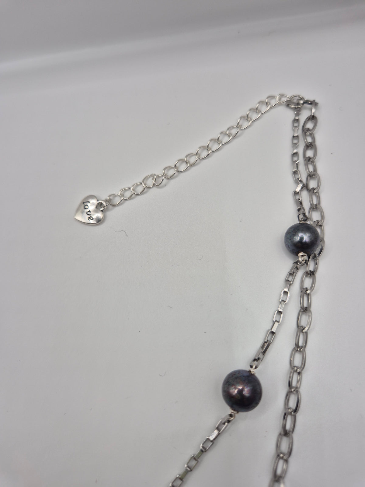 Midnight Talisman Pearl & Charm Necklace