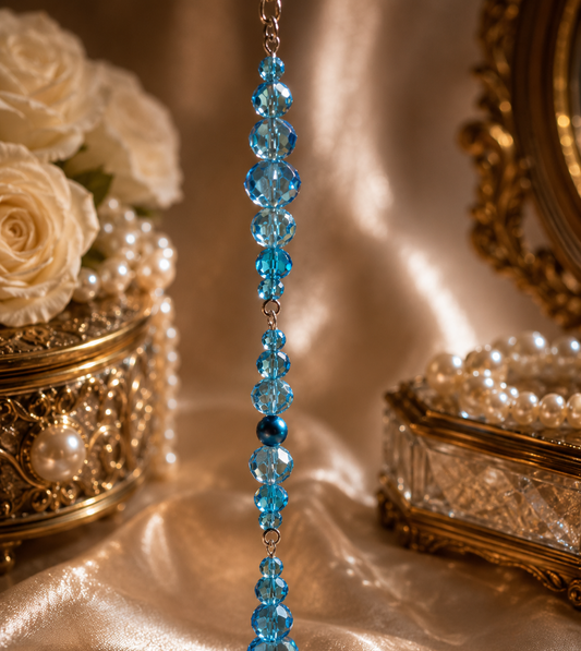 Blue Blush Single Strand Suncatcher