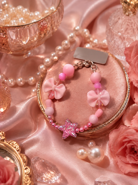 Pink Perfection Pearl Phone Charm