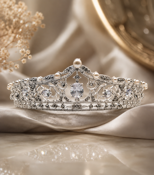 Imperial Grace Pearl Tiara