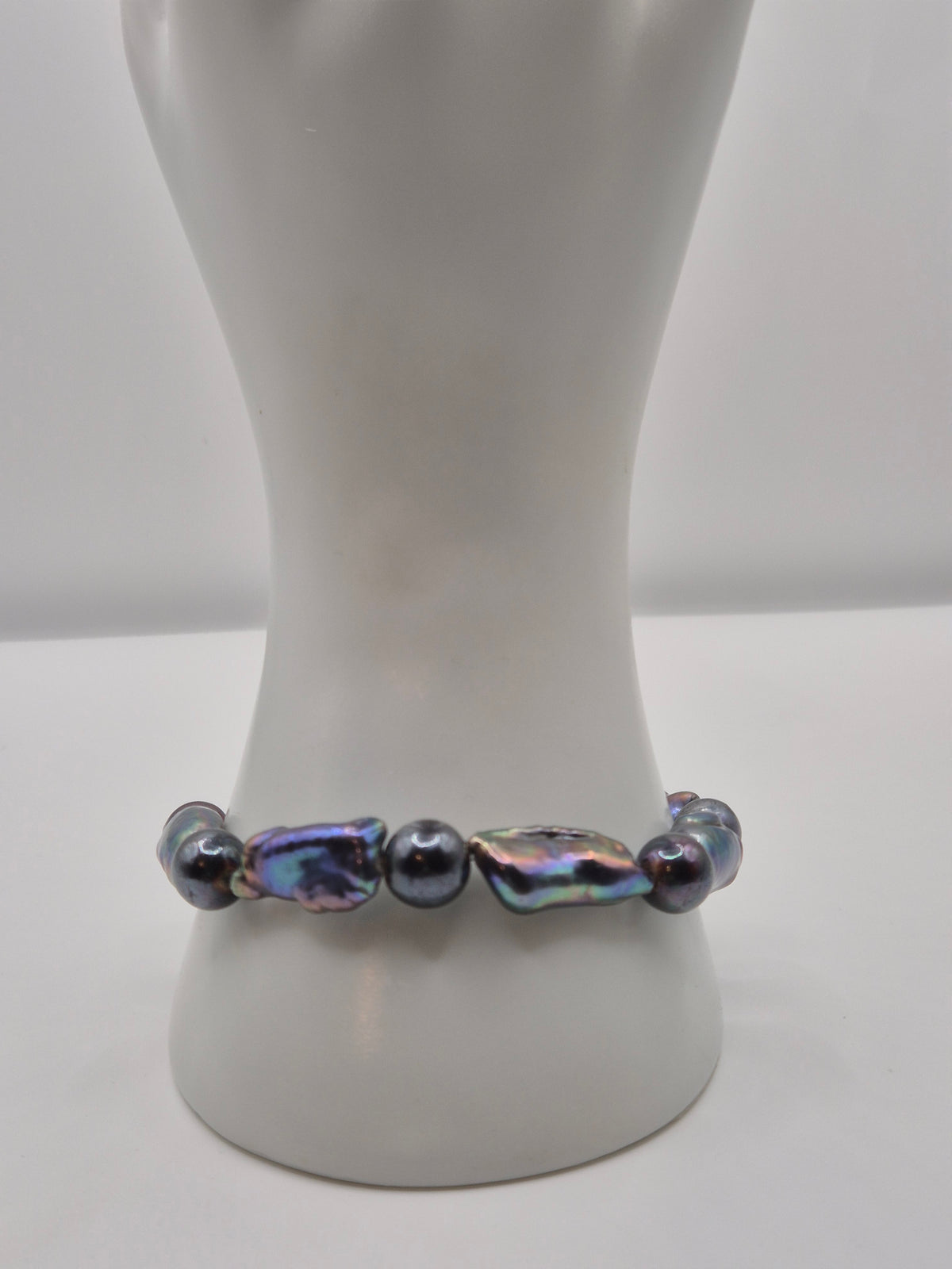 Purple Wonder Stretch Pearl Bracelet