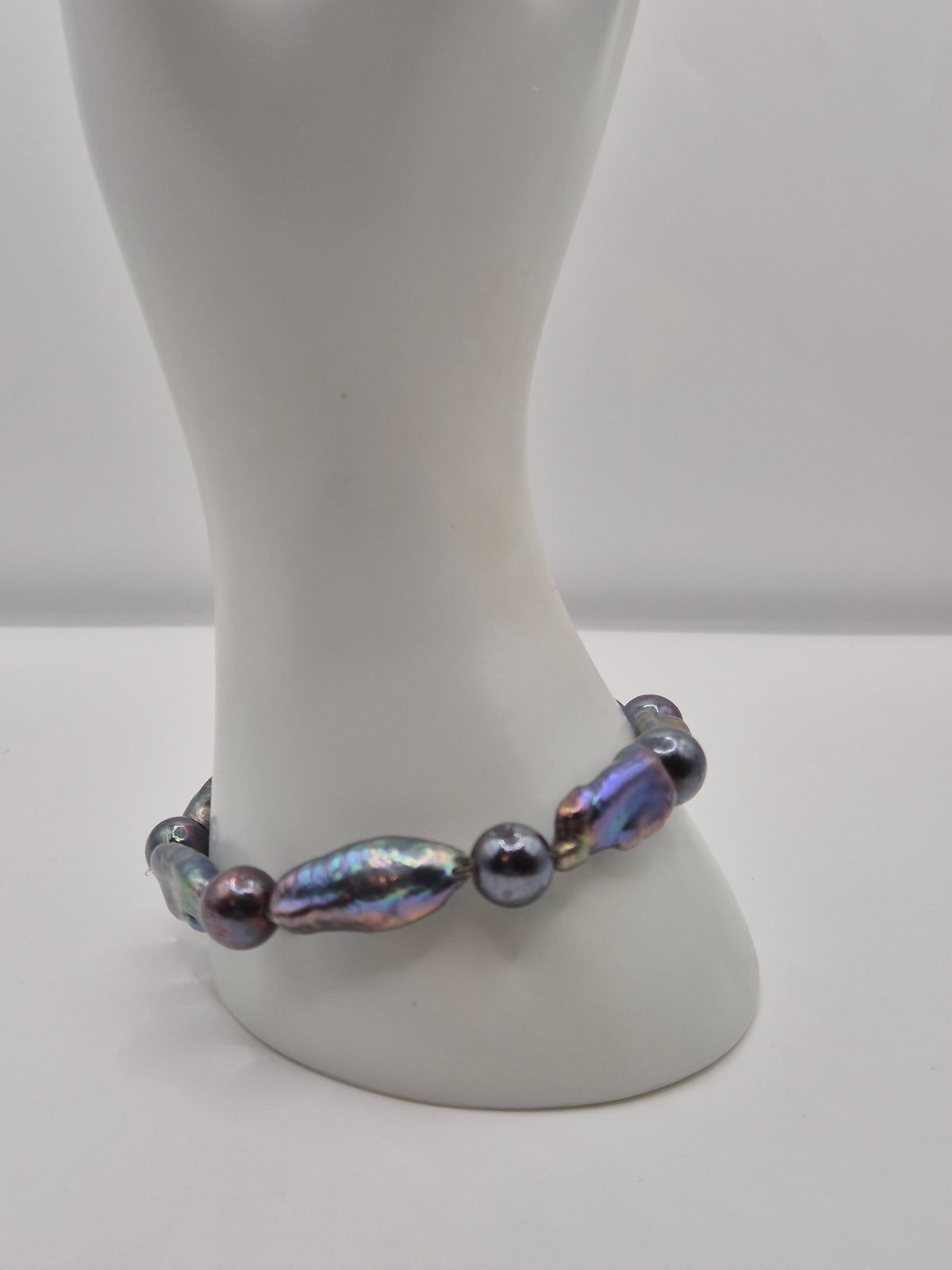 Purple Wonder Stretch Pearl Bracelet