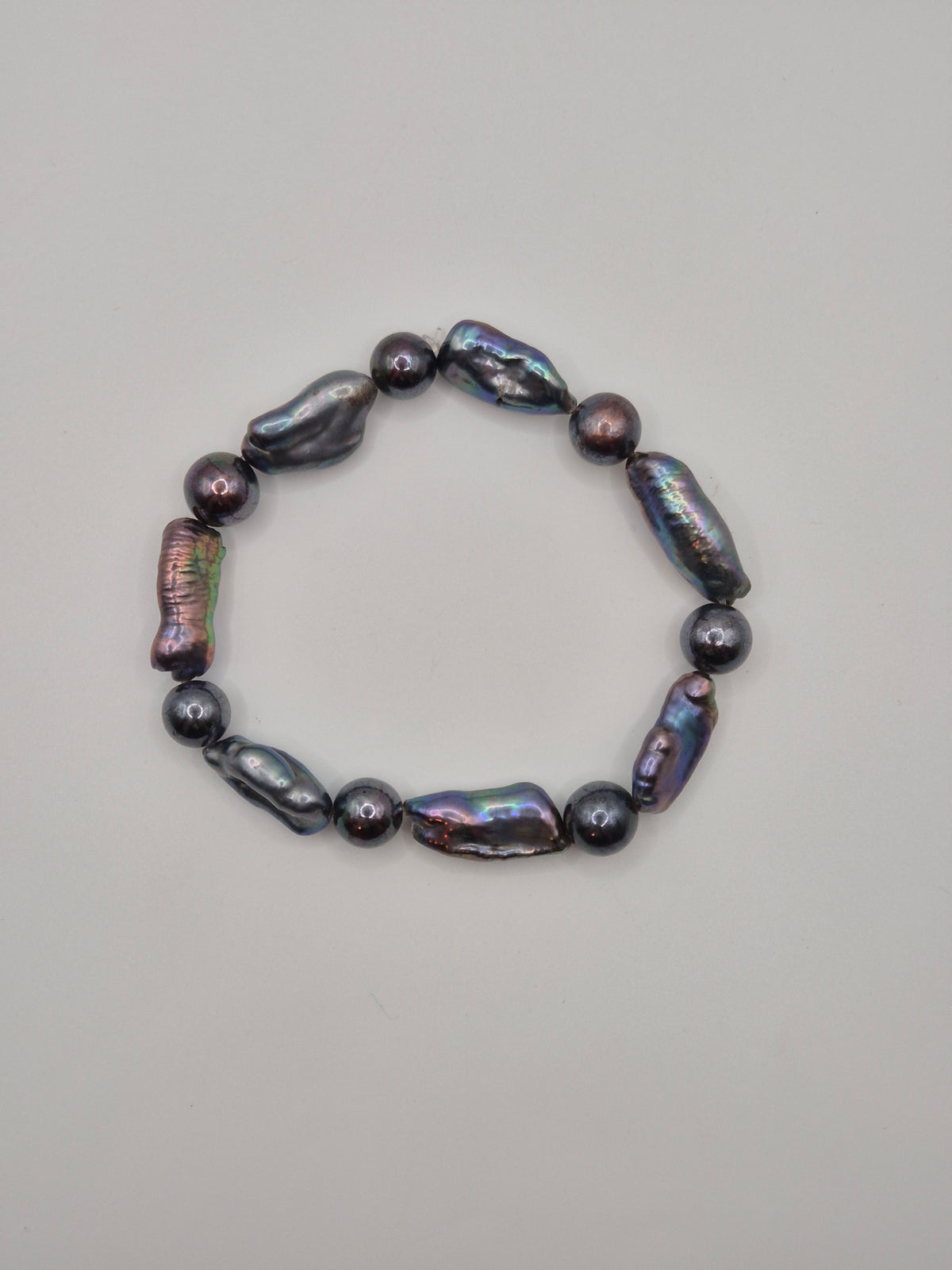 Purple Wonder Stretch Pearl Bracelet