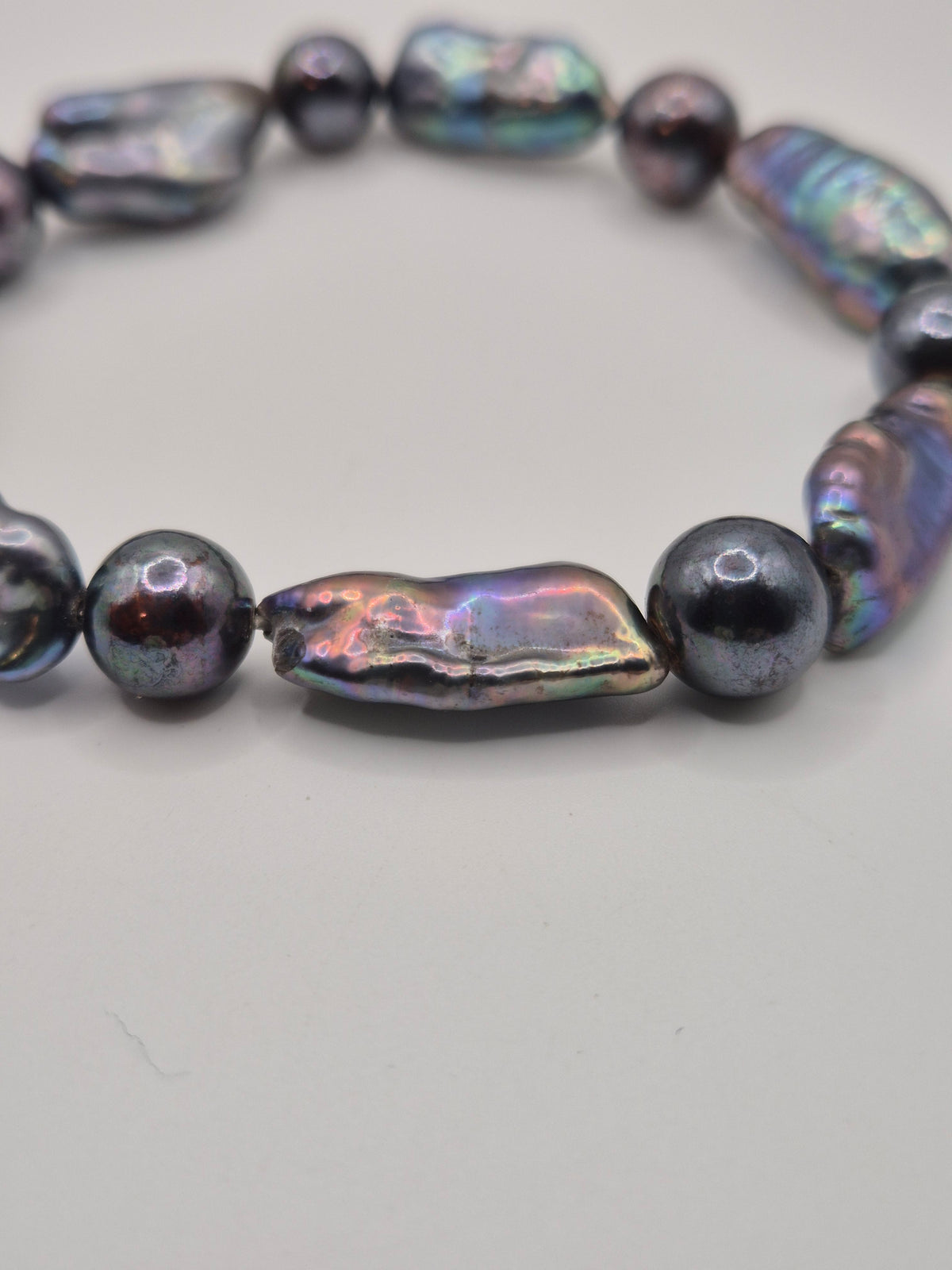 Purple Wonder Stretch Pearl Bracelet
