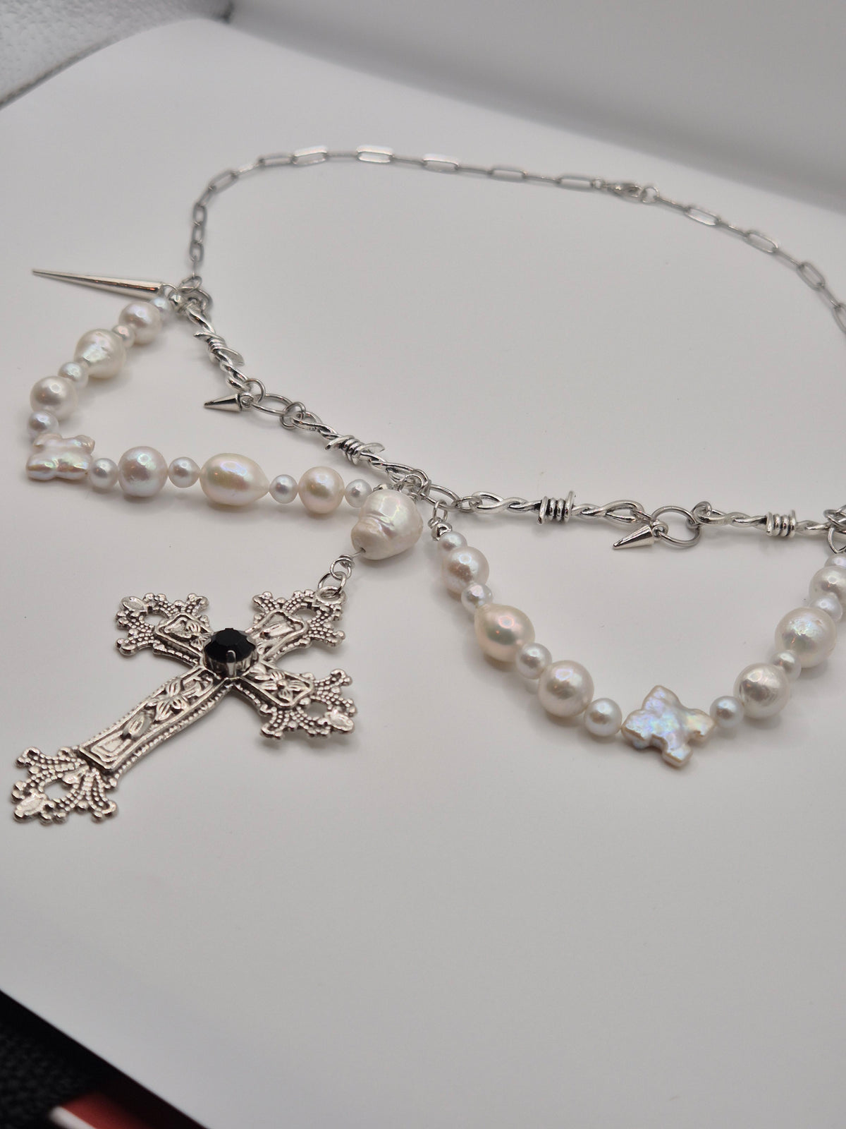 Sinners Prayer Pearl Necklace