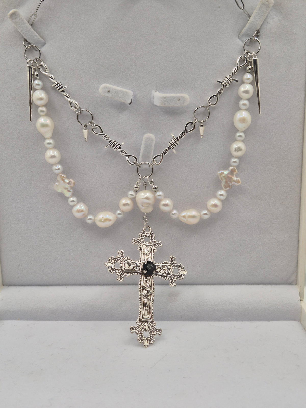 Sinners Prayer Pearl Necklace