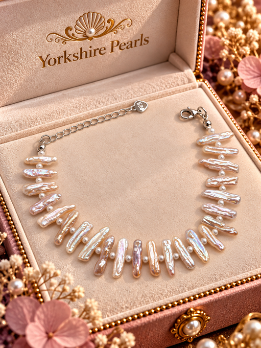 Moonlit Icicle Stick Pearl Bracelet
