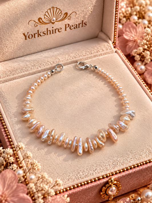 Gradient Keshi Pearl Bracelet