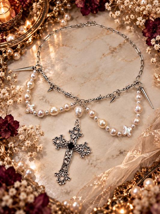 Sinners Prayer Pearl Necklace