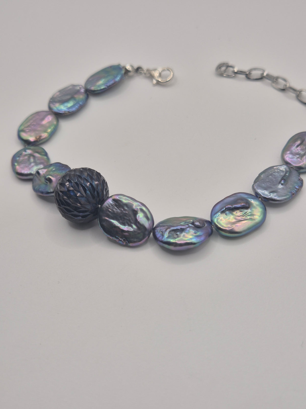 Mystic Oil Slick Pearl Bracelet