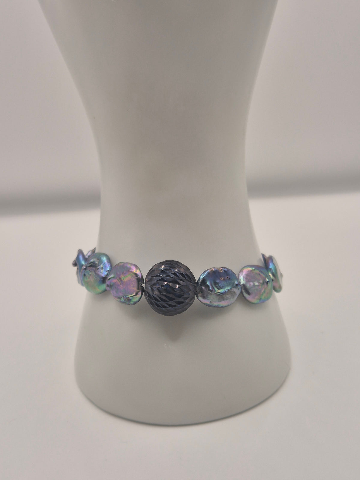 Mystic Oil Slick Pearl Bracelet