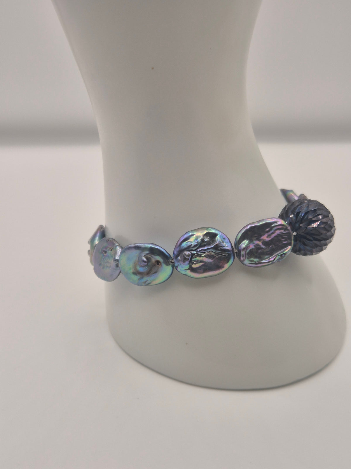 Mystic Oil Slick Pearl Bracelet