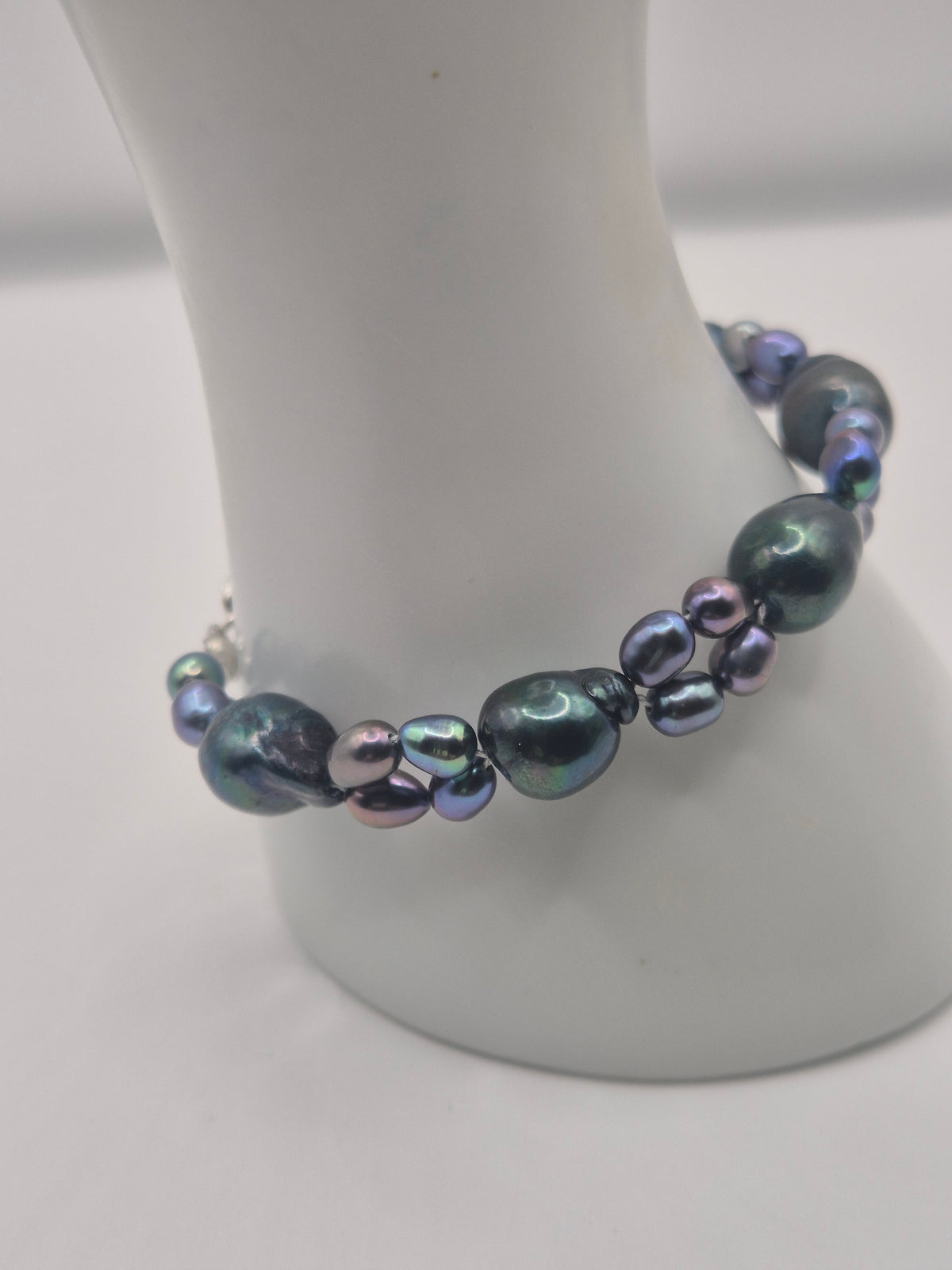 Baroque Peacock Pearl Bracelet