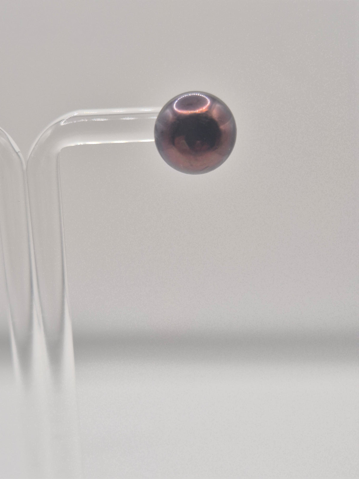 Large Button Pearl Stud Earrings