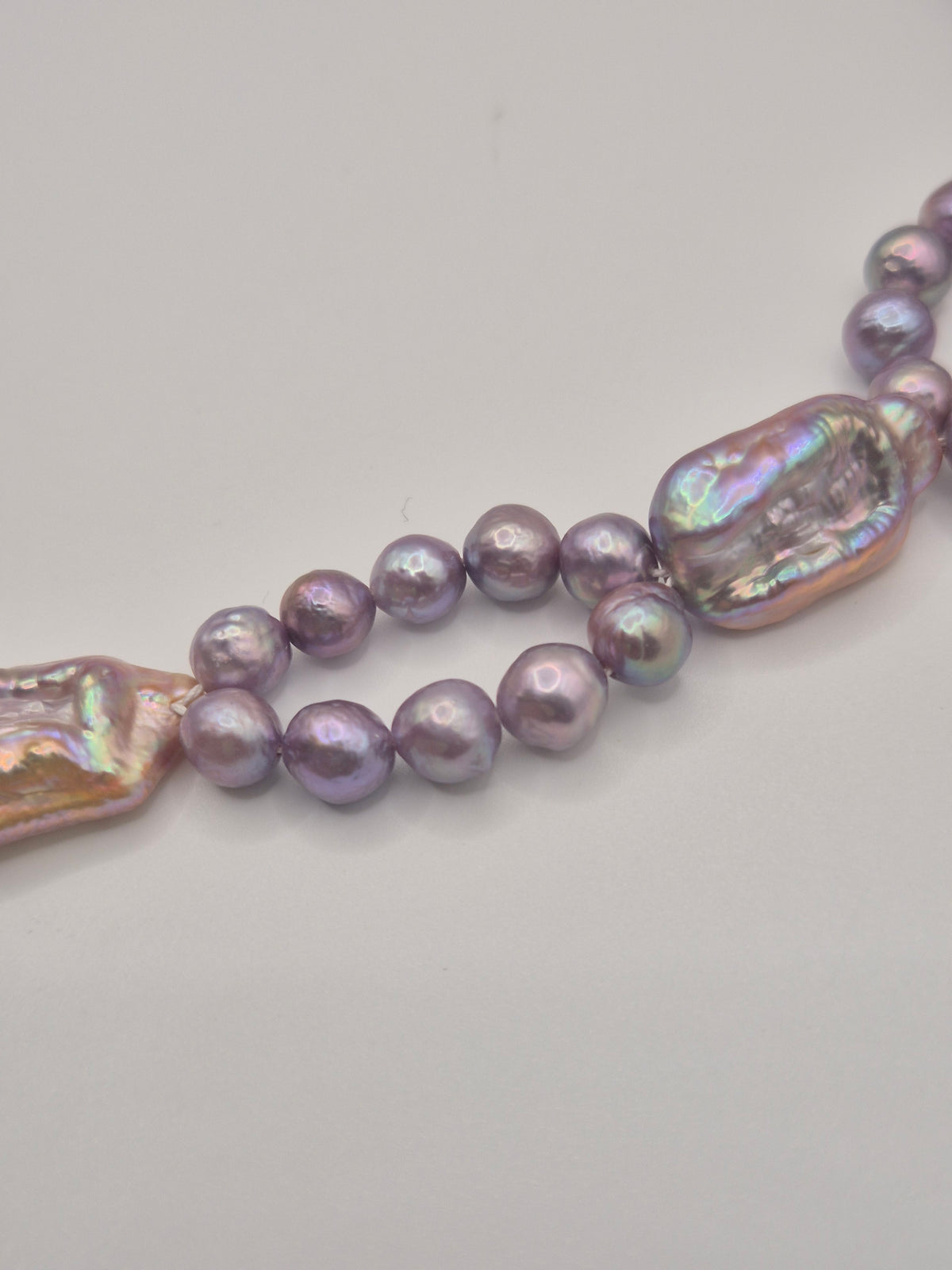 Purple Pearl Pentagram Pendant Necklace