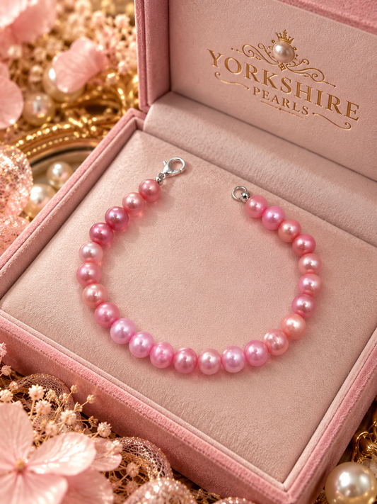 Gradient Pink Pearl Bracelet