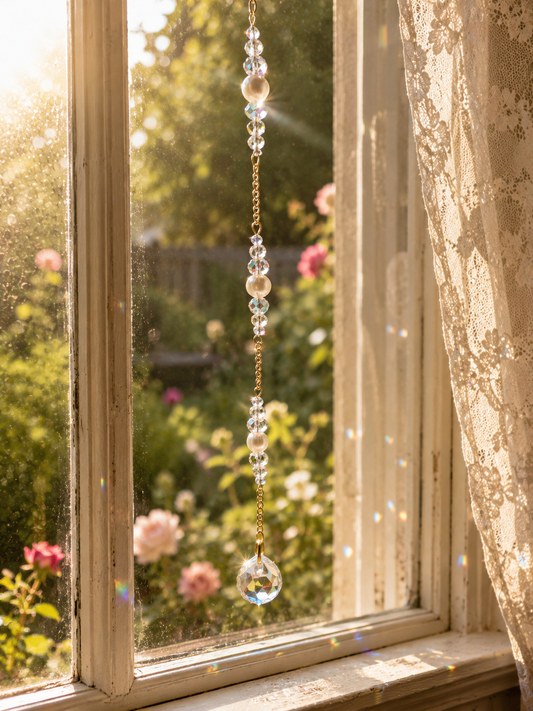 Simple Sparkle Pearl Suncatcher