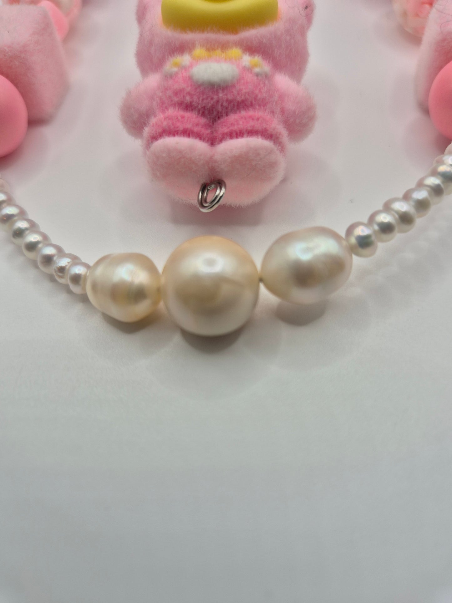 Pink Winnie the Pooh Pearl Bag Charm