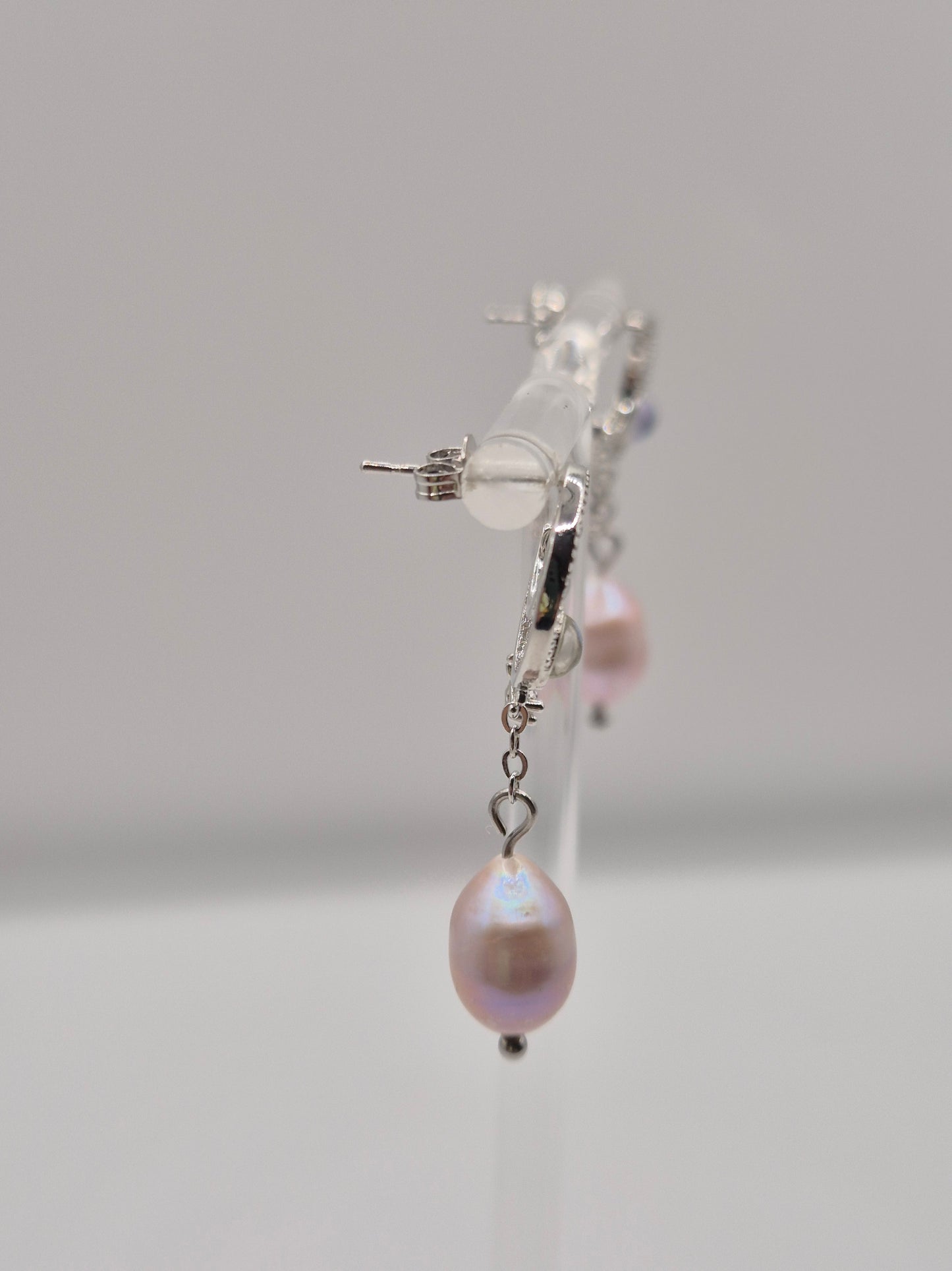 Lunar Whisper Pearl Earring & Necklace Set
